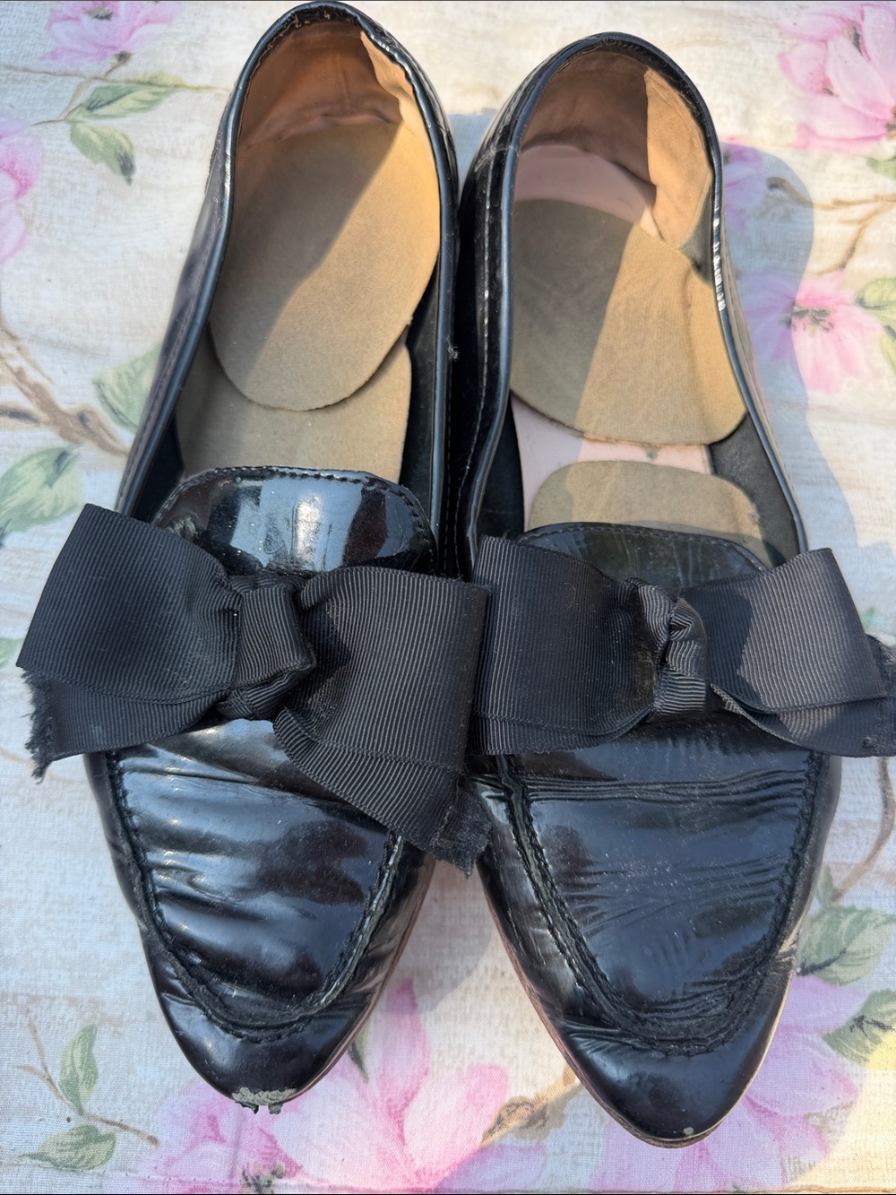 Kate spade Black Bow Patent Leather Women's Loafers